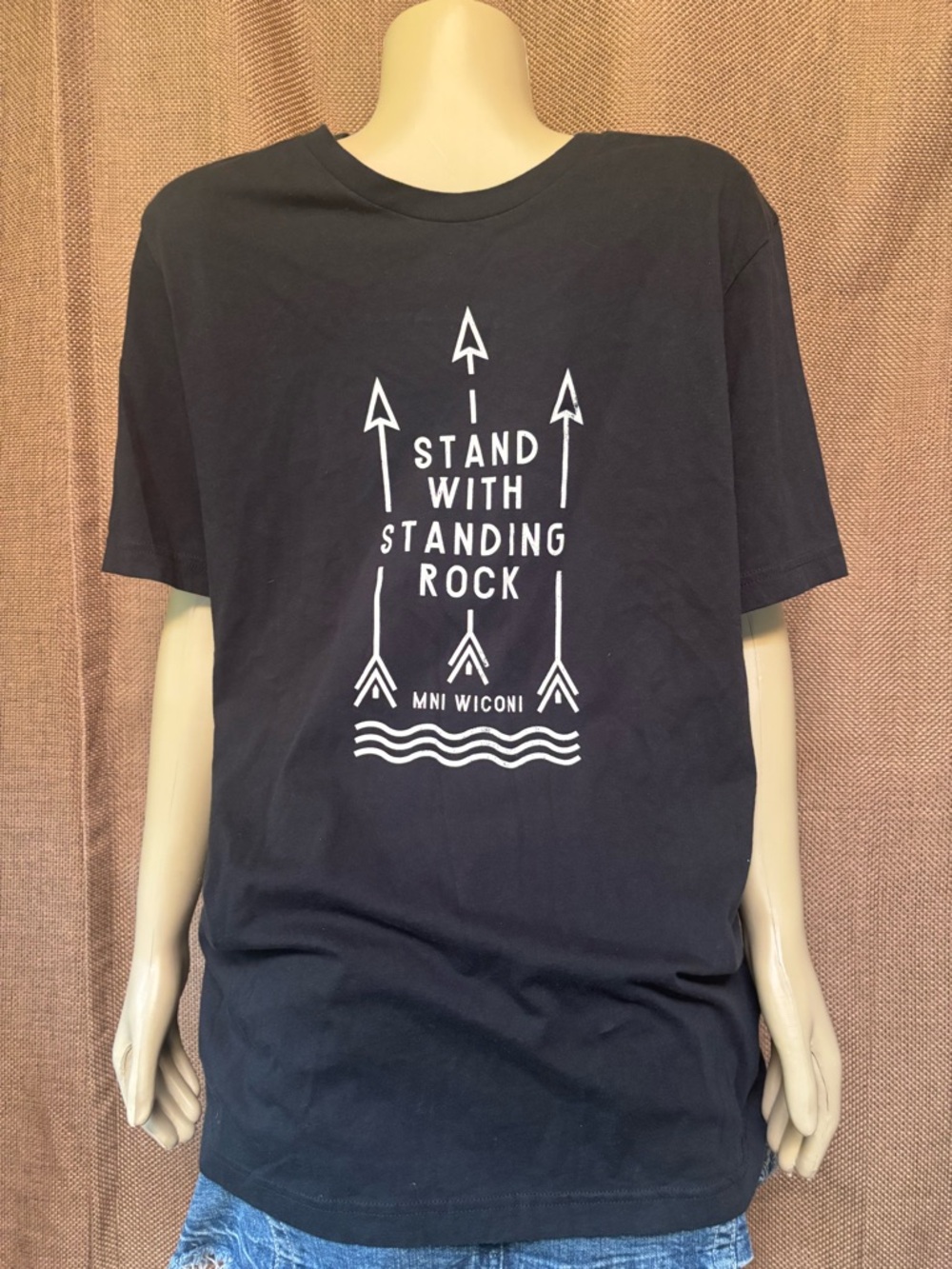 I Stand With Standing Rock Graphic Tee - Black